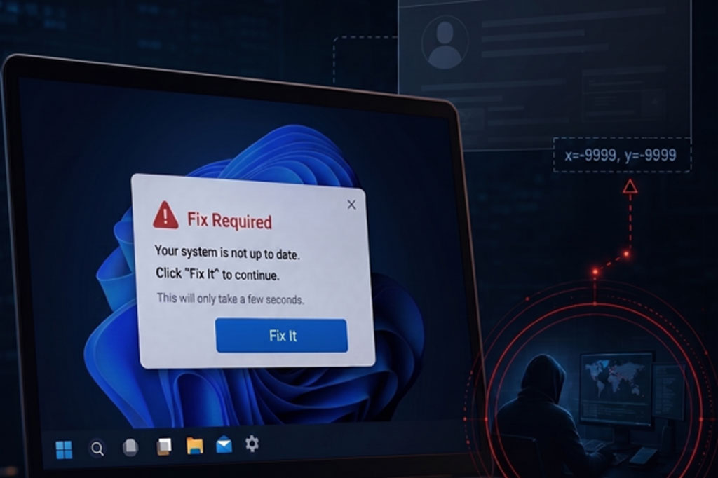 Clickfix-Kampagne: Browser-Hijacking via Playwright